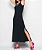 Vestido Longo Regata Com Fenda Canelado Preto Salvatore - Imagem 3