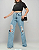 Cropped Gola Alta Comfy Malha Canelada Preto Salvatore - Imagem 1