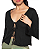 Blusa Amarração Rib FARM - Preto - Imagem 1