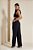 Regata Cropped Linho Jacquard Preto - ALL'S - Imagem 3