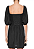 Vestido Curto Mangas Bufantes FARM - Preto - Imagem 5