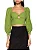 Blusa Decote Mangões FARM - Verde Figueira - Imagem 2