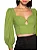 Blusa Decote Mangões FARM - Verde Figueira - Imagem 1