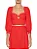 Blusa Decote Mangões FARM - Vermelho Espetáculo - Imagem 1