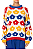 Pull Tricot Pelinho Estampado Flor Multicolorido FARM - Imagem 1