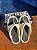 Chinelo Flatform Katita Bicolor Preto e Branco - FARM - Imagem 3