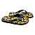 Chinelo Farm Jangada – Estampa Banana Honey Gold Preto Farm - Imagem 4