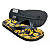 Chinelo Farm Jangada – Estampa Banana Honey Gold Preto Farm - Imagem 3