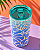 Copo Térmico Farm Glub 500ml – Estampa Sunset Yoga Blues FARM - Imagem 5