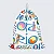 Bolsa Farm Praiana (Mochila Saco) – Estampa Rio Tipografico Floral FARM - Imagem 1