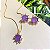 Conjunto pedra fusion violeta cravejada - Imagem 1