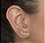 Brinco Ear Cuff gotas em zircônias - Imagem 3