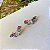 Brinco Ear Cuff em zircônias coloridas e cristais - Imagem 1