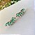Brinco Ear Cuff gotas cravejadas em zircônias - Imagem 2