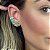 Brinco Ear Cuff flores cravejadas - Imagem 3