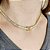 Choker zircônia baguete com inicial removível - Imagem 3