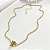Colar riviera cristal com inicial lisa - Imagem 1