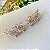Brinco ear cuff flores cravejado em zircônias - Imagem 1