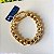 Pulseira Elos com Fecho Oval Banho Ouro - Imagem 1