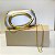Clutch acetinada detalhe em metal - Imagem 4