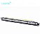 Patch Panel 24 portas rj45  branco, 19 polegadas, 1u, todo em metal rack, ad - Imagem 1