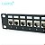 Patch Panel 24 portas rj45  branco, 19 polegadas, 1u, todo em metal rack, ad - Imagem 3