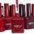 Kit Esmaltes em Gel 12 und Coleção Tons de Cereja 10ml - Dafu - Imagem 2