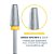 Broca Conica Topo Reto Tungstenio T32-XF - Faixa Amarela - Bluwe - Imagem 2