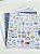 Kit de Papel para Scrapbooking My Memories Craft Coleção Minhas Cores com 5 folhas - Imagem 1