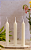 Kit 3 velas decorativas cilíndricas natural - Imagem 1