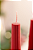 Kit 3 velas decorativas cilíndricas vermelha - Imagem 5