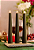 Kit 3 velas decorativas cilíndricas verde - Imagem 6