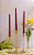 Velas para castiçal lisa vermelha kit com 3 - Imagem 2