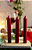 Kit 3 velas decorativas cilíndricas vermelha - Imagem 2