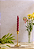Velas para castiçal espiral vermelha kit com 3 - Imagem 2