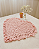 Sousplat de coração em macramê rosa kit com duas unidades - Imagem 3