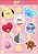 Cartela de adesivos - BTS BT21 - Imagem 1