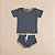 Conjuntinho T-shirt + Short Vintage Denim - Imagem 1