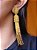 Brinco Tassel Miçangas Dourado - Imagem 6
