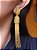 Brinco Tassel Miçangas Dourado - Imagem 5