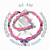BRAJA CORDONE TRABALHADO - ROSA C/ CHUPETA - Imagem 1