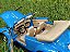 Miniatura Fusca Azul Conversível 1:24 Welly - Imagem 5