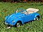 Miniatura Fusca Azul Conversível 1:24 Welly - Imagem 1