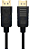 Cabo Displayport 1.2 2m Plus Cable Preto - Imagem 1