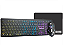 Kit Gamer Teclado + Mouse + MousePad KM76+ MOD7+FX-X2418 K-MEX Preto - Imagem 1