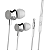 Fone De Ouvido Intra Auricular C/ Microfone F002 Kafei Branco - Imagem 1