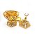 Kit Turíbulo Divino Metal Dourado Defumador C/ 20 Tabletes - Imagem 3