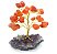 Árvore Pedra Natural Cornalina Base Drusa de Ametista 10cm - Imagem 1