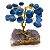 Árvore Pedra Natural Ágata Azul Base em Drusa Ametista 10cm - Imagem 1