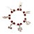 Pulseira Xangô Orixás Umbanda Candomblé Ajustável Branca e Marrom - Imagem 2